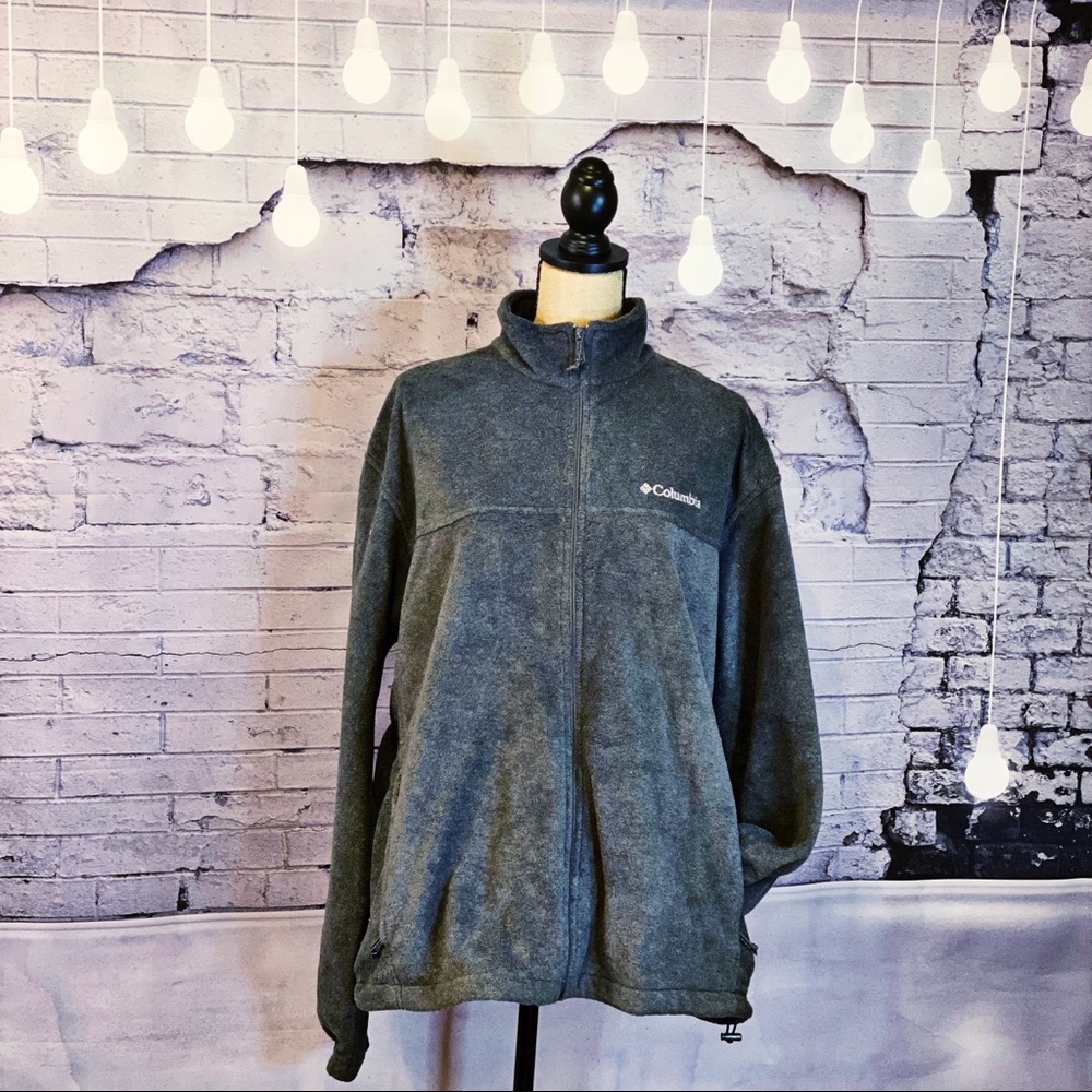 Grey Columbia Zip Up Fleece Jacket NWOT